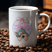 KiniArt Yorkie Coquette Design Koffiemok
