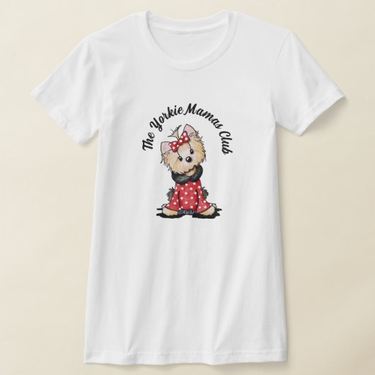 KiniArt Yorkie Mamas Club T-Shirt (Laagn)