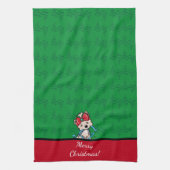 KiniArt Yorkie Terrier Kerstmis Theedoek (Verticaal)