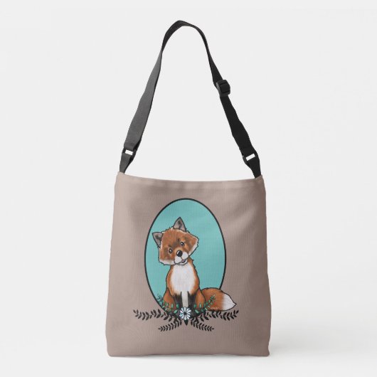 KiniArt Zoete Vos Crossbody Tas (Achterkant)