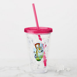 KINK IN MIJN DRINK GIRAFFE van Jeff Willis Art Acryl Drinkbeker