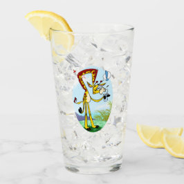 KINK IN MIJN DRINK GIRAFFE van Jeff Willis Art Glas