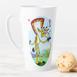 KINK IN MIJN DRINK GIRAFFE van Jeff Willis Art Latte Mok
