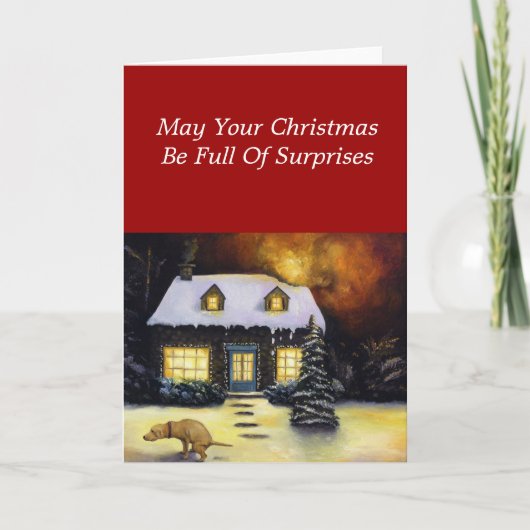 Kinkade's ergste nachtmerrie feestdagen kaart (Voorkant)