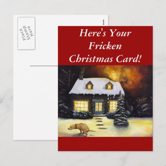 Kinkades Nightmare Feestdagenkaart (Voorkant / Achterkant)