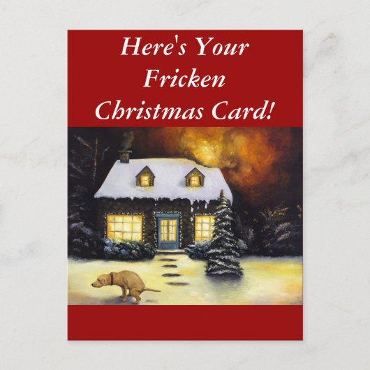 Kinkades Nightmare Feestdagenkaart (Voorkant)