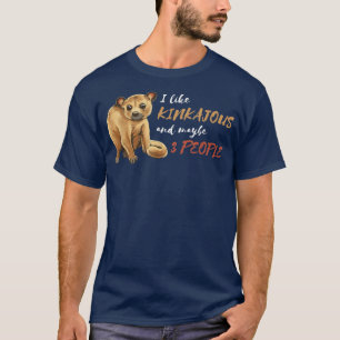 Kinkajou 3 People Wildlife Animal Honey Beer Night T-shirt