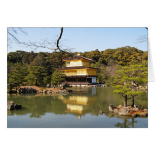 Kinkaku-ji 金 閣 寺 tempel van de Kaart Golden Pavili