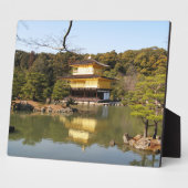 Kinkaku-ji 金 閣 寺 tempel van het gouden paviljoen fotoplaat (Zijkant)