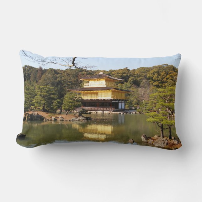 Kinkaku-ji 金 閣 寺 tempel van het gouden paviljoen kussen (Voorkant)