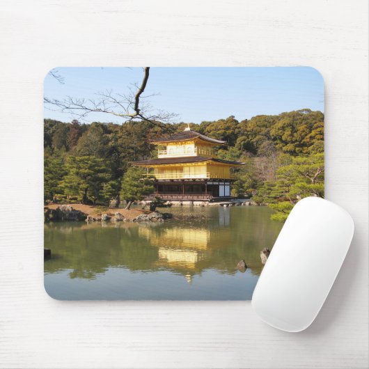 Kinkaku-ji 金 閣 寺 tempel van het gouden paviljoen muismat (Met muis)