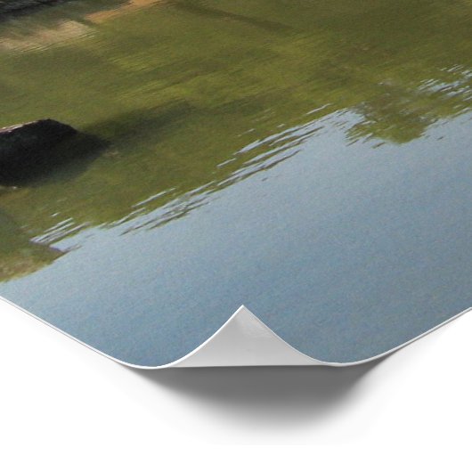 Kinkaku-ji 金 閣 寺 tempel van het gouden paviljoen poster (Hoek)