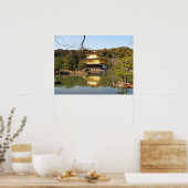 Kinkaku-ji 金 閣 寺 tempel van het gouden paviljoen poster (Keuken)