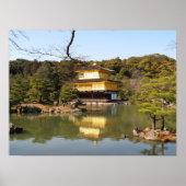 Kinkaku-ji 金 閣 寺 tempel van het gouden paviljoen poster (Voorkant)