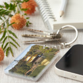 Kinkaku-ji 金 閣 寺 tempel van het gouden paviljoen sleutelhanger (Voorkant Rechts)