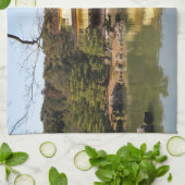 Kinkaku-ji 金 閣 寺 tempel van het gouden paviljoen theedoek (Gevouwen)