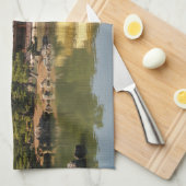 Kinkaku-ji 金 閣 寺 tempel van het gouden paviljoen theedoek (Quarter Fold)