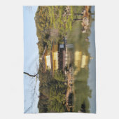 Kinkaku-ji 金 閣 寺 tempel van het gouden paviljoen theedoek (Verticaal)