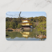 Kinkaku-ji 金 閣 寺 tempel van het gouden paviljoen visitekaartje (Achterkant)