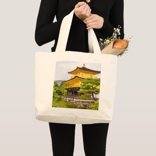 Kinkaku-ji, gouden paviljoen, Kyoto Grote Tote Bag (Voorkant (product))