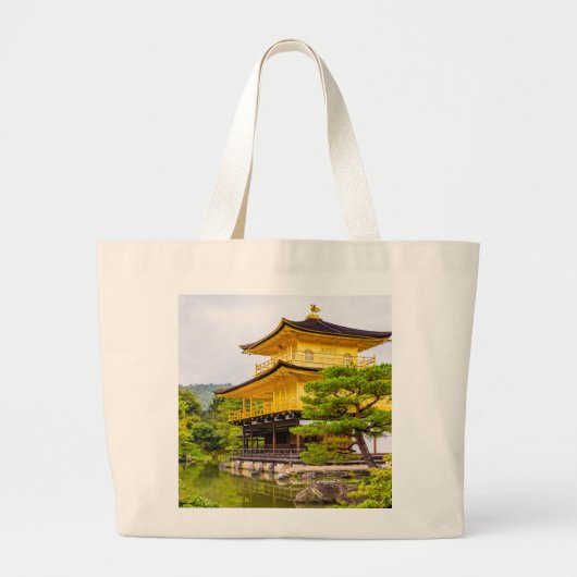 Kinkaku-ji, gouden paviljoen, Kyoto Grote Tote Bag (Voorkant)