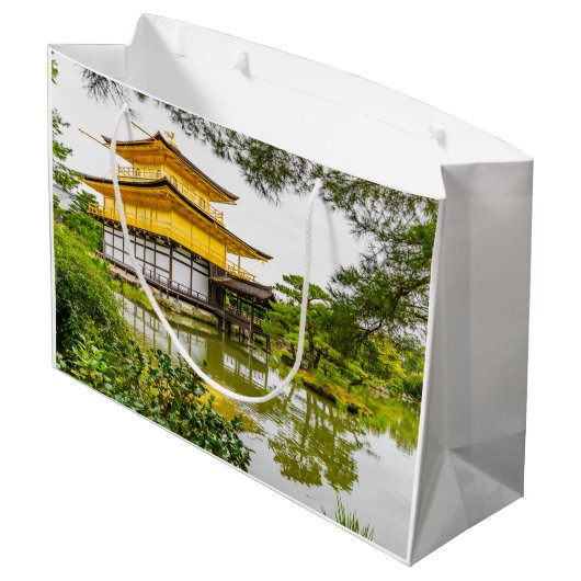 Kinkaku-ji, het gouden paviljoen in Kyoto Groot Cadeauzakje (Achterkant Gekanteld)