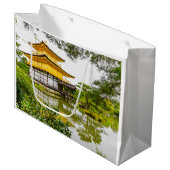 Kinkaku-ji, het gouden paviljoen in Kyoto Groot Cadeauzakje (Voorkant Gekanteld)