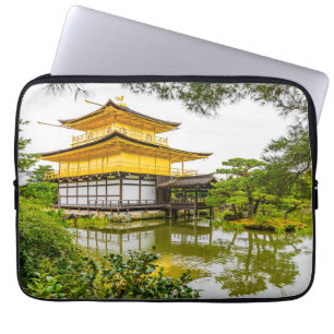 Kinkaku-ji, het gouden paviljoen in Kyoto Laptop Sleeve