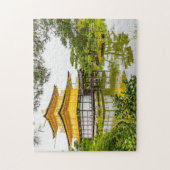 Kinkaku-ji, het gouden paviljoen in Kyoto Legpuzzel (Verticaal)