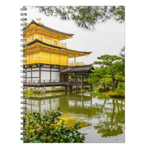 Kinkaku-ji, het gouden paviljoen in Kyoto Notitieboek