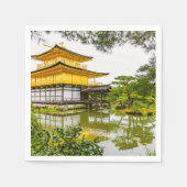 Kinkaku-ji, het gouden paviljoen in Kyoto Servet (Voorkant)