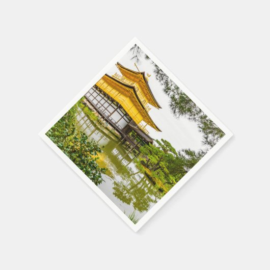 Kinkaku-ji, het gouden paviljoen in Kyoto Servet (Hoek)