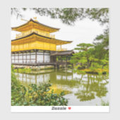 Kinkaku-ji, het gouden paviljoen in Kyoto Sticker (Vel)