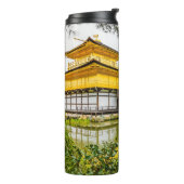 Kinkaku-ji, het gouden paviljoen in Kyoto Thermosbeker (Gedraaid links)