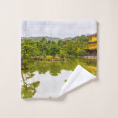Kinkaku-ji of Golden Pavilion and Pond, Kyoto Bad Handdoek (Wasdoekje)
