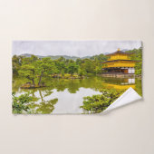 Kinkaku-ji of Golden Pavilion and Pond, Kyoto Bad Handdoek (Handdoek)
