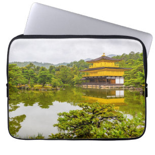 Kinkaku-ji of Golden Pavilion and Pond, Kyoto Laptop Sleeve