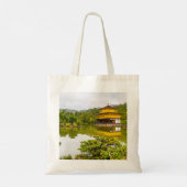 Kinkaku-ji of Golden Pavilion and Pond, Kyoto Tote Bag (Achterkant)