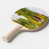 Kinkaku-ji of Golden Pavilion and Pond, pingon uit Tafeltennisbatje (Voorkant Gekanteld)