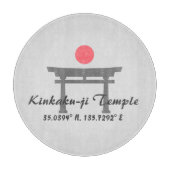 Kinkaku-ji Temple Latitude Longitude Snijplank (Voorkant)