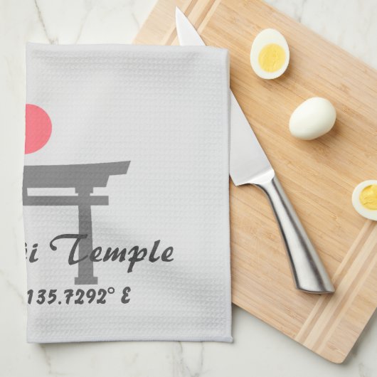 Kinkaku-ji Temple Latitude Longitude Theedoek (Quarter Fold)