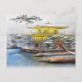 Kinkaku-ji The Golden Pavillion Briefkaart