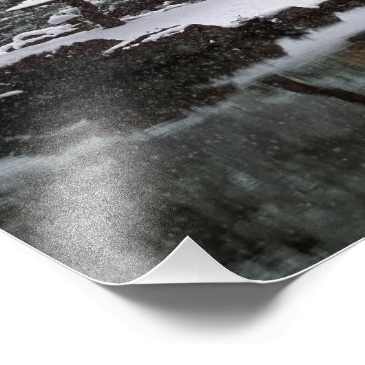 Kinkaku Snow Foto Afdruk (Hoek)