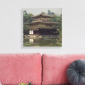 Kinkaku-tempel gewijd aan het geheugen canvas afdruk (Insitu (Woonkamer))