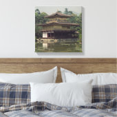 Kinkaku-tempel gewijd aan het geheugen canvas afdruk (Insitu (Slaapkamer))