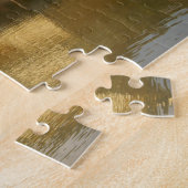 Kinkakuji (Het Gouden Pavilion) Jigzaag Puzzle Legpuzzel (Zijkant)