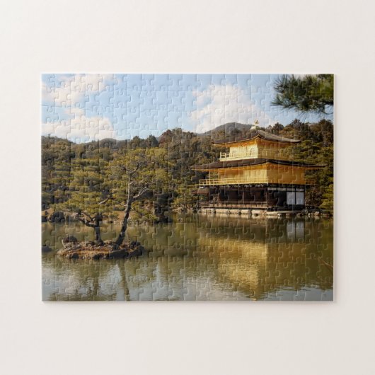 Kinkakuji (Het Gouden Pavilion) Jigzaag Puzzle Legpuzzel (Horizontaal)