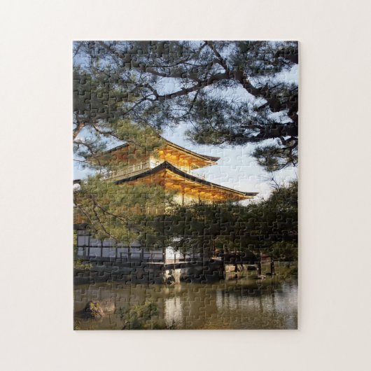Kinkakuji (Het Gouden Pavilion) Jigzaag Puzzle Legpuzzel (Verticaal)