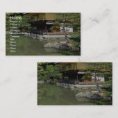 Kinkakuji, het Gouden Pavilion, Kyoto, Japan Visitekaartje (Voorkant / Achterkant)