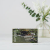 Kinkakuji, het Gouden Pavilion, Kyoto, Japan Visitekaartje (Staand voorkant)